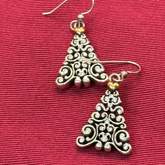 Brighton Christmas Theme Silver Plated Charm Bracelet & Earrings - Picture 12 of 16